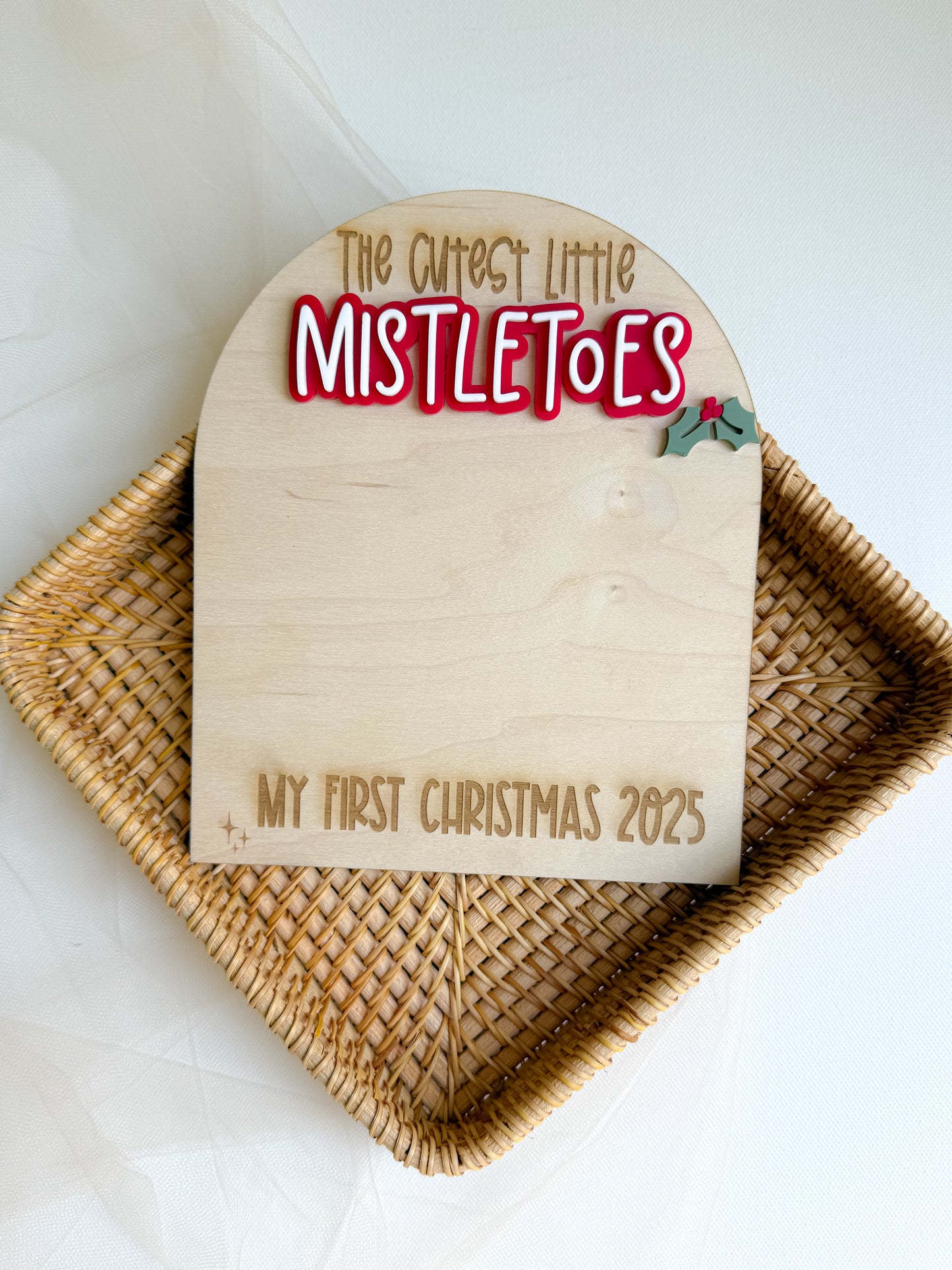 First Christmas Footprint Board