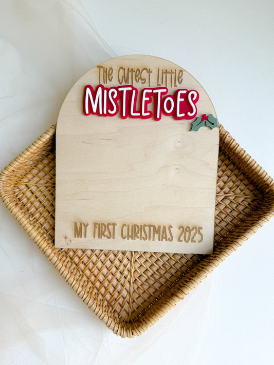 First Christmas Footprint Board
